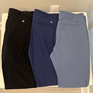 Redvanly Lot of 3 Kent Pull-On Trouser Medium 32” Black, Navy, Blue Horizon Golf